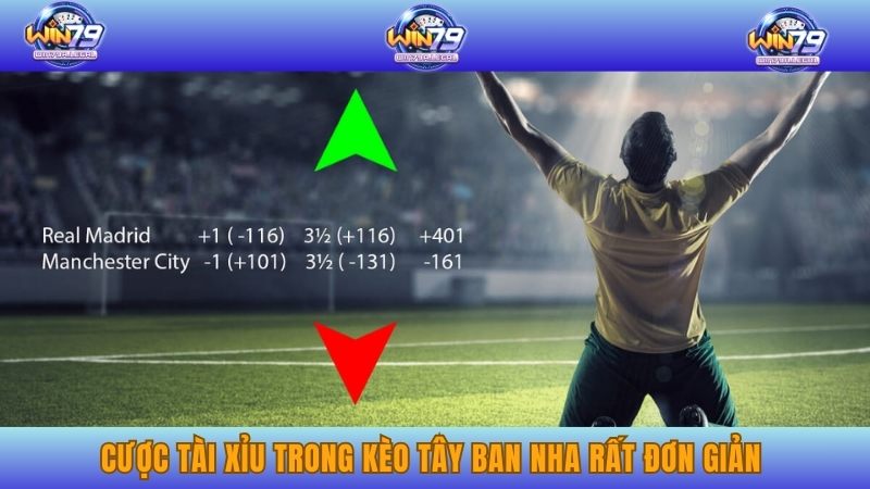 Cược tài xỉu trong kèo Tây Ban Nha rất đơn giản